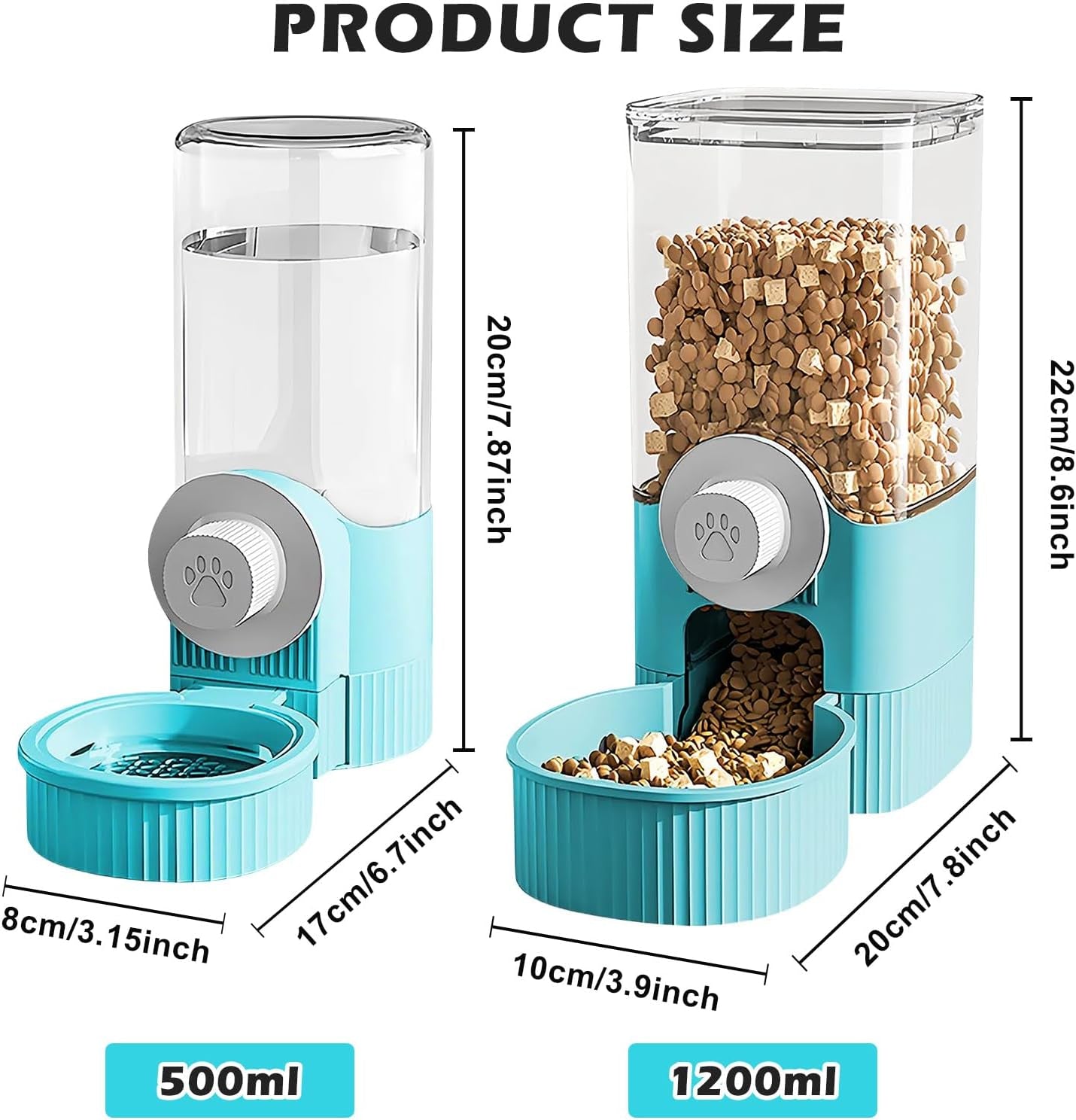 Hanging 2-in-1 Feeder and Water Dispenser