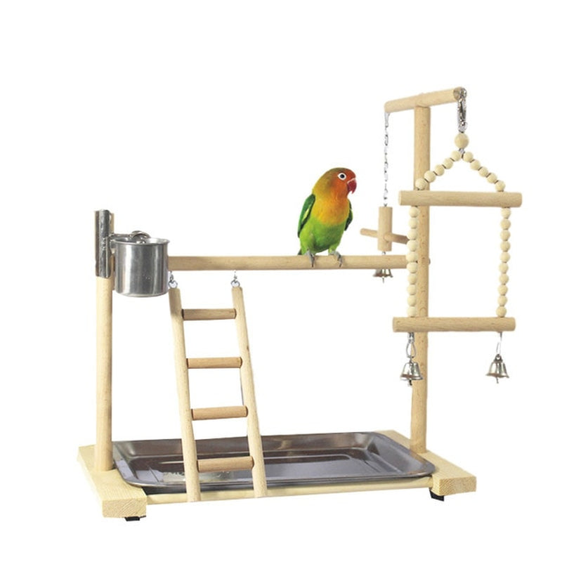 Wooden Parrot Floor Stand
