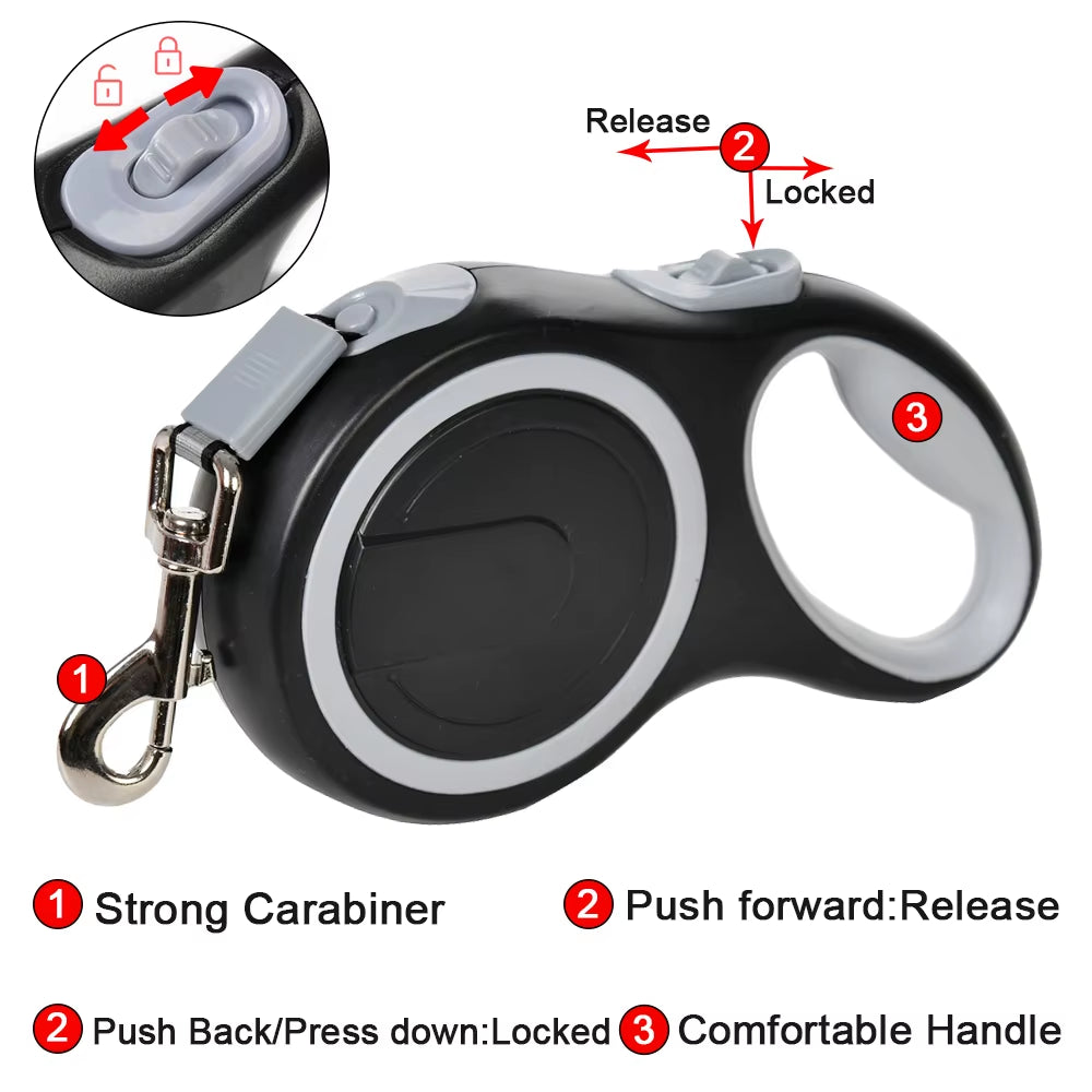 Heavy-Duty Retractable Dog Leash