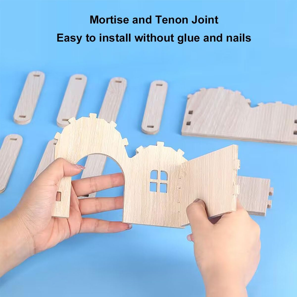 Natural Wooden Small Animal Hideout