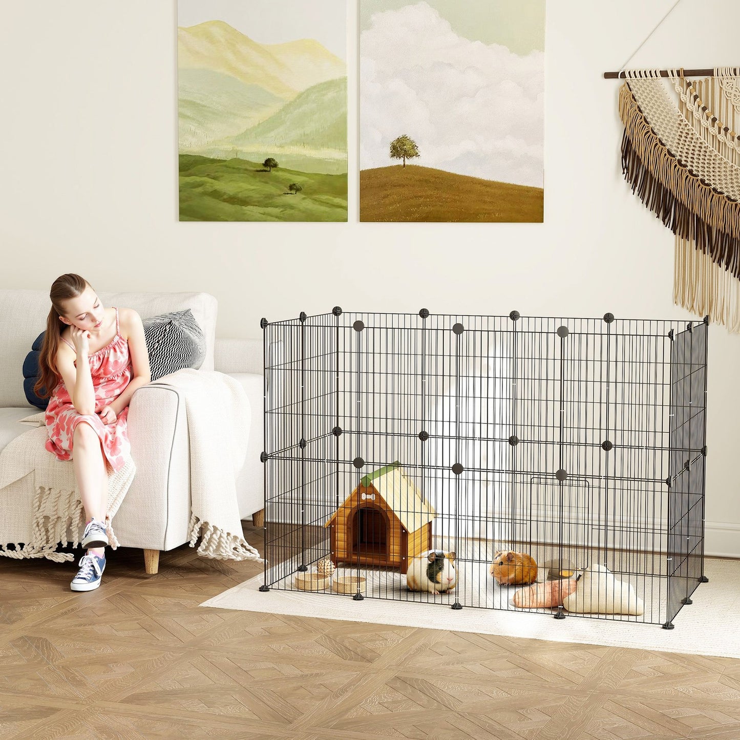 Modular Small Animal Playpen