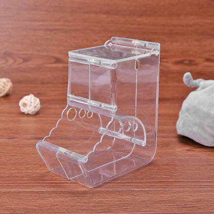 Clear Small Animal Food Feeder