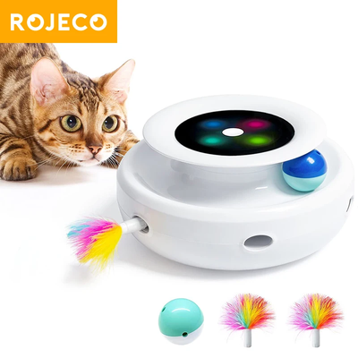 ROJECO 2-in-1 Smartes Katzenspielzeug