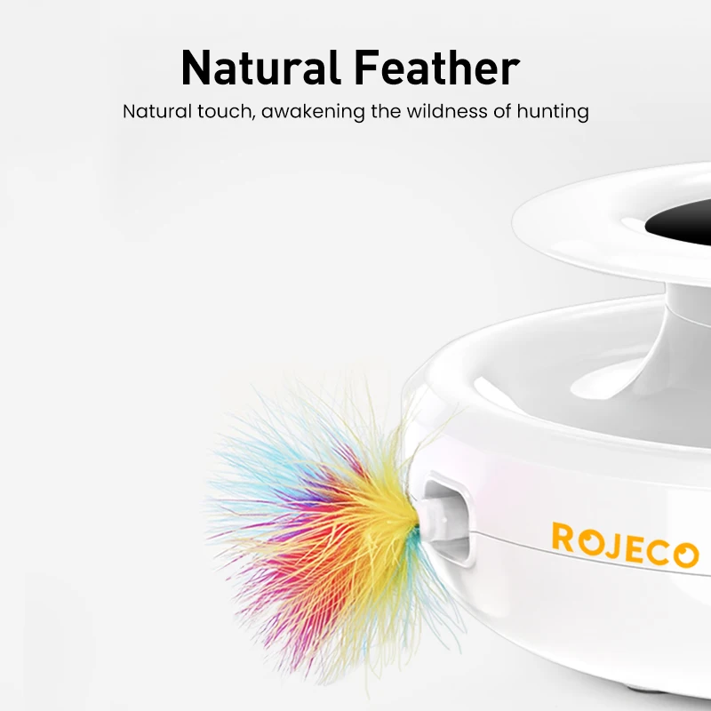 ROJECO 2-in-1 Smartes Katzenspielzeug