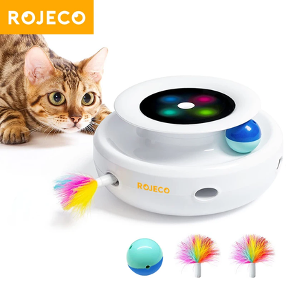 ROJECO 2-in-1 Smartes Katzenspielzeug