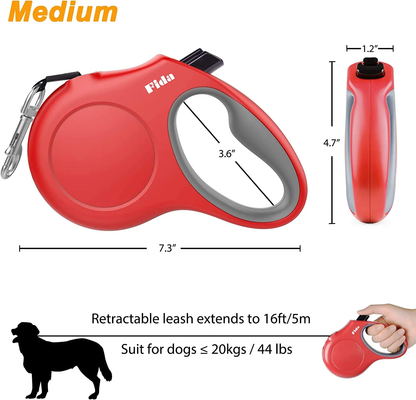 Rollleine für Hunde mit Kotbeutelspender