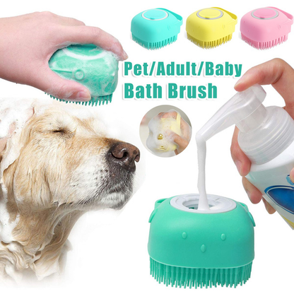 Silikon-Bademassagebürste für Hunde und Katzen