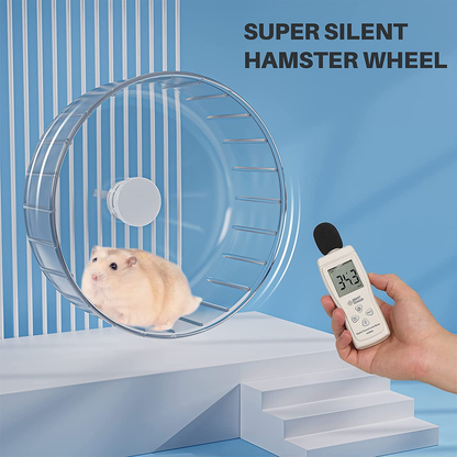 Transparentes leises Hamsterrad 18 cm