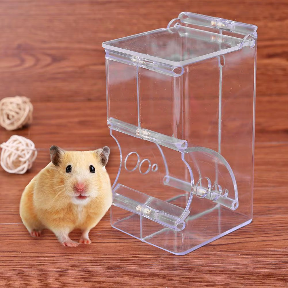 Clear Small Animal Food Feeder
