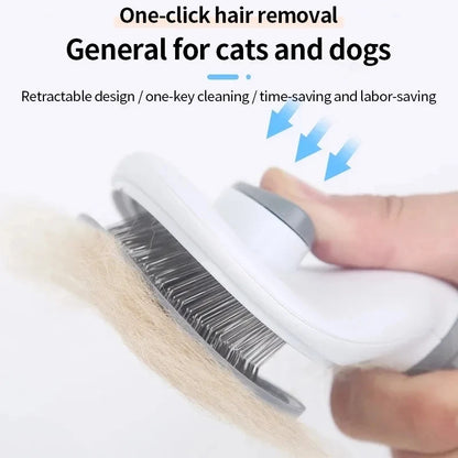 Self-Cleaning Slicker Brush for Cats and Dogs