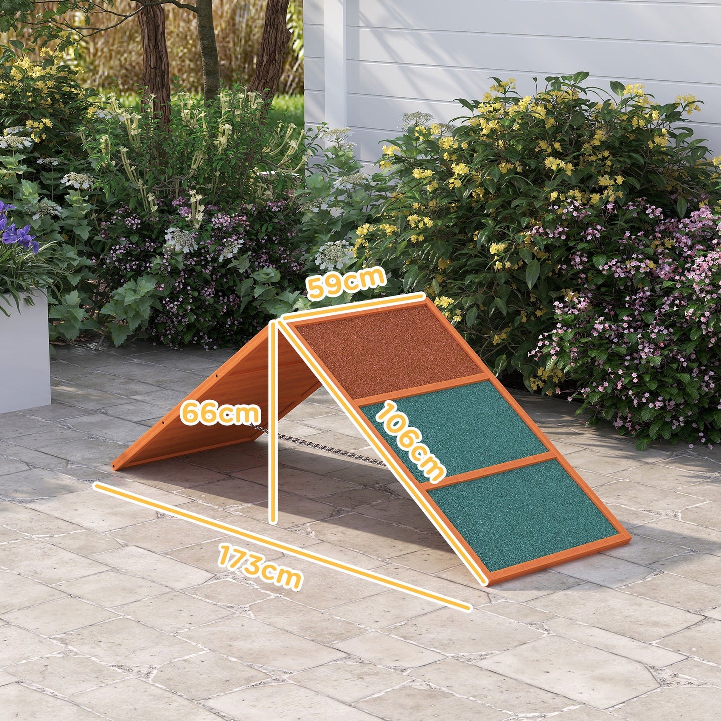 Adjustable Dog Agility A-Frame Ramp