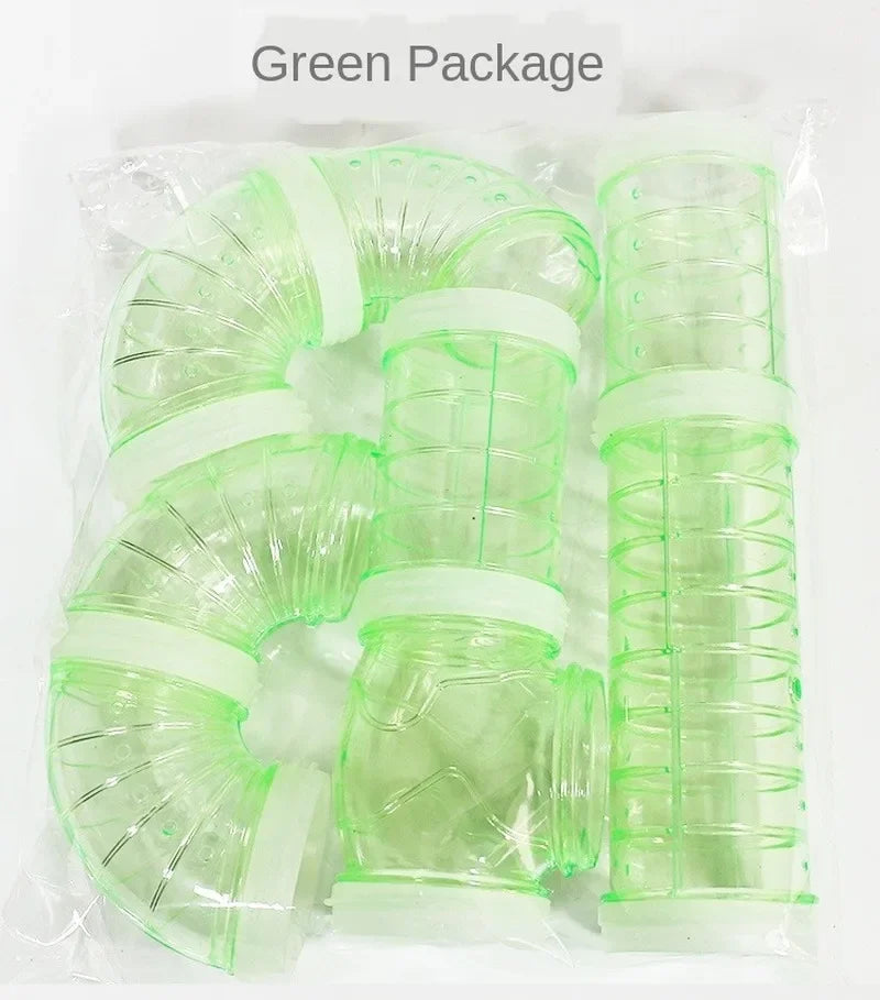 Transparent Hamster Tunnel Set