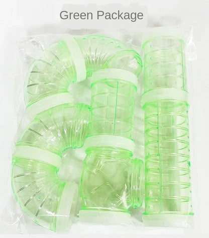 Transparent Hamster Tunnel Set