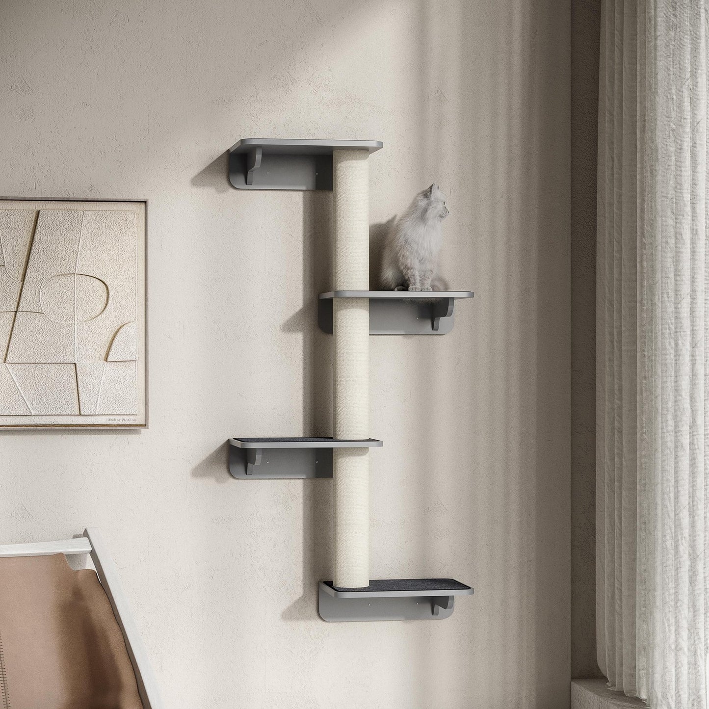 Wall-Mounted Cat Climbing Tree