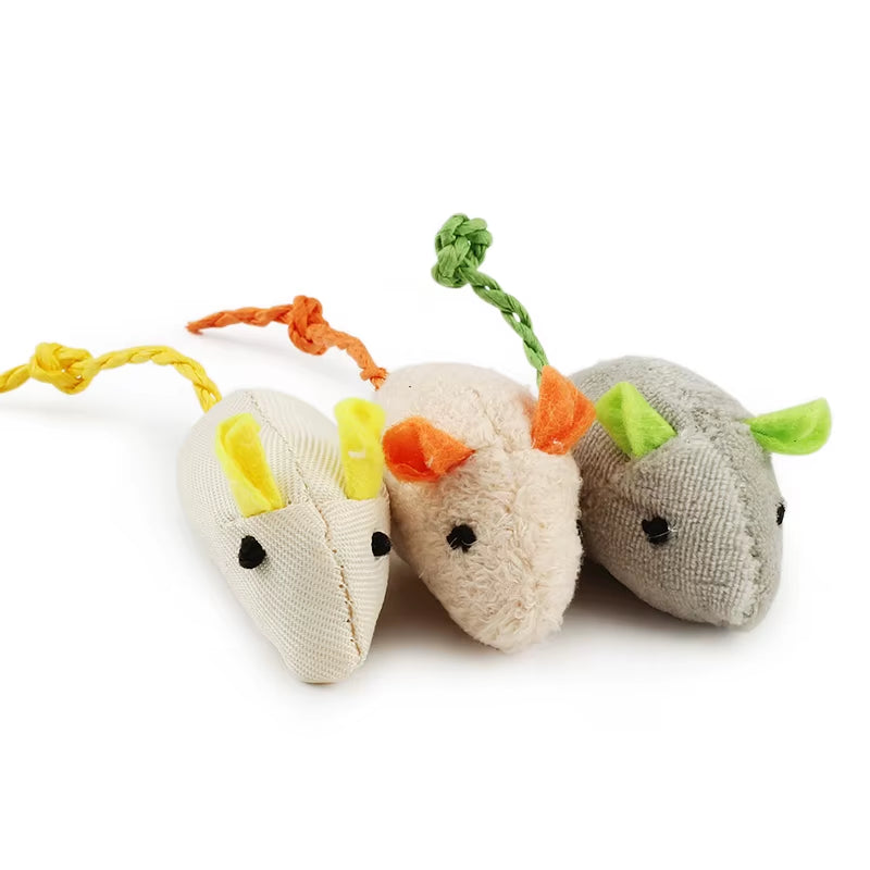 Catnip Plush Mouse Toy Set