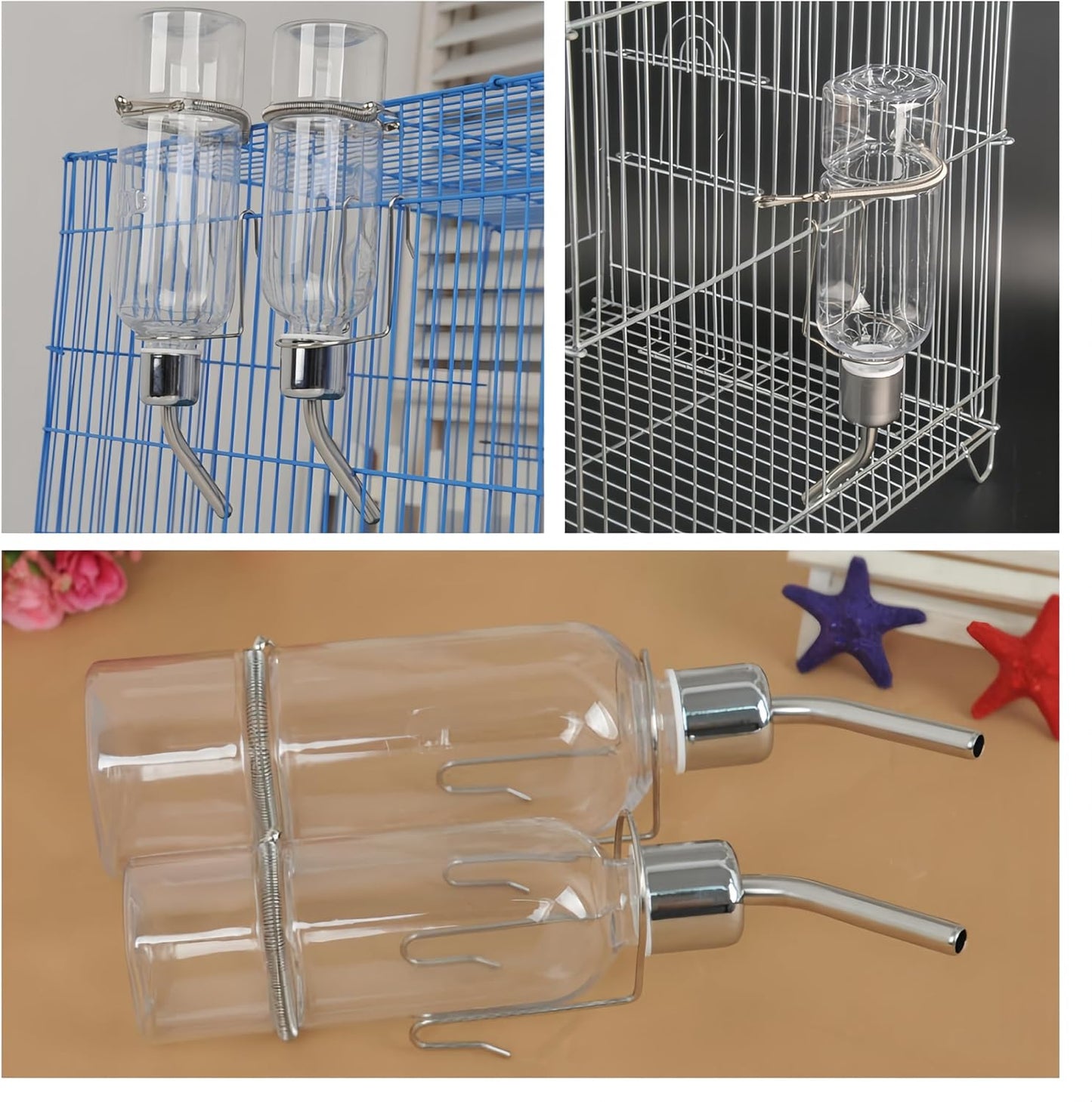 350 ml Water Bottle Set for Small Animals