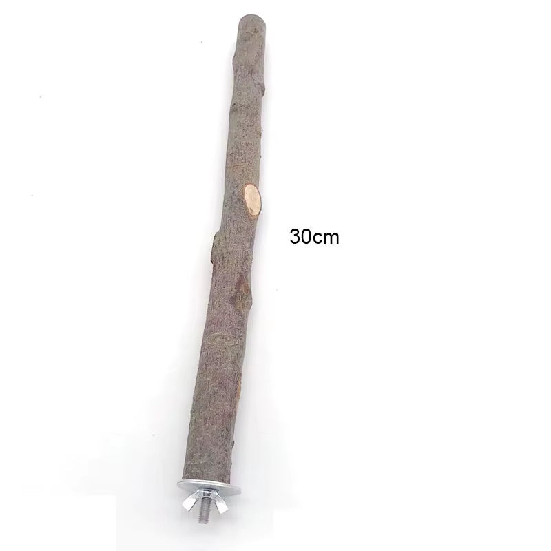 Natural Wooden Bird Perch and Chew Stick