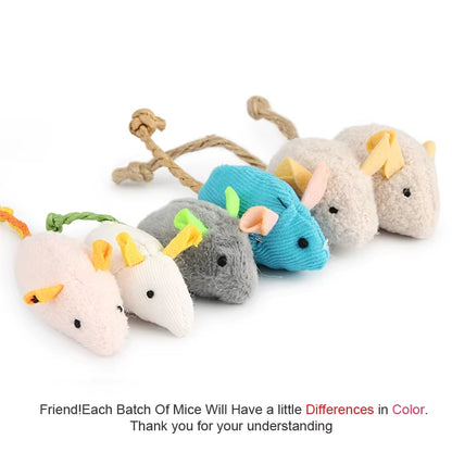 Catnip Plush Mouse Toy Set