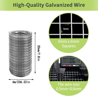 Galvanized Wire Mesh Roll for Cages and DIY