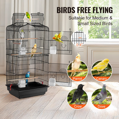 Black Bird Cage for Budgies