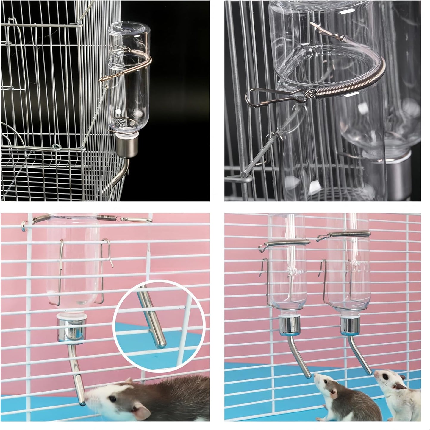 350 ml Water Bottle Set for Small Animals