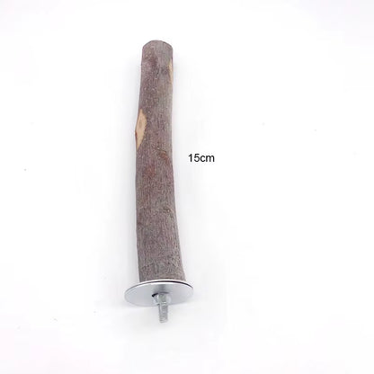 Natural Wooden Bird Perch and Chew Stick