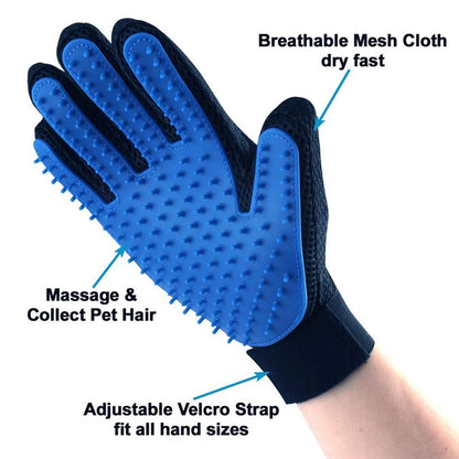 Silicone Grooming Glove for Dogs and Cats
