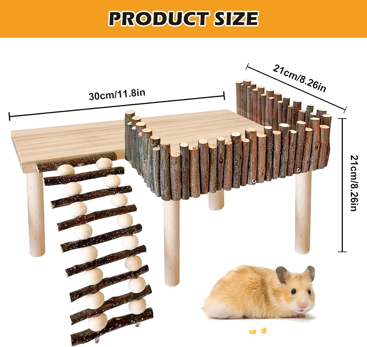 Wooden Hamster Climbing Platform