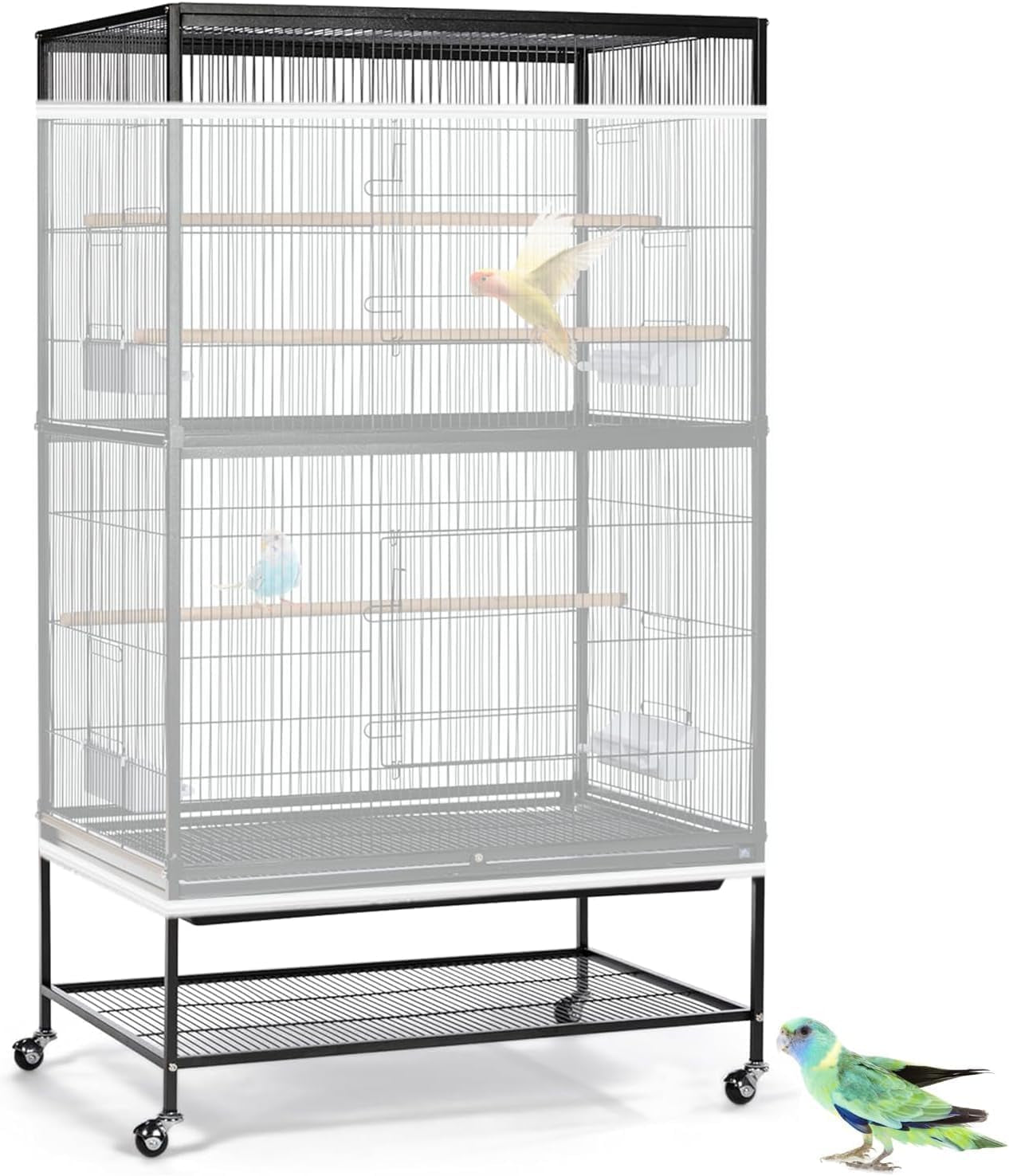 Adjustable Bird Cage Seed Guard Cover