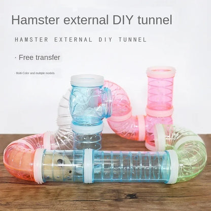 Transparent Hamster Tunnel Set