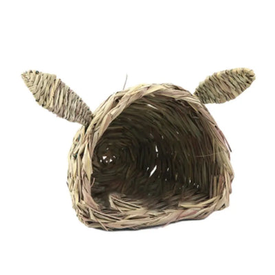 Handwoven Rabbit Grass Tunnel Nest
