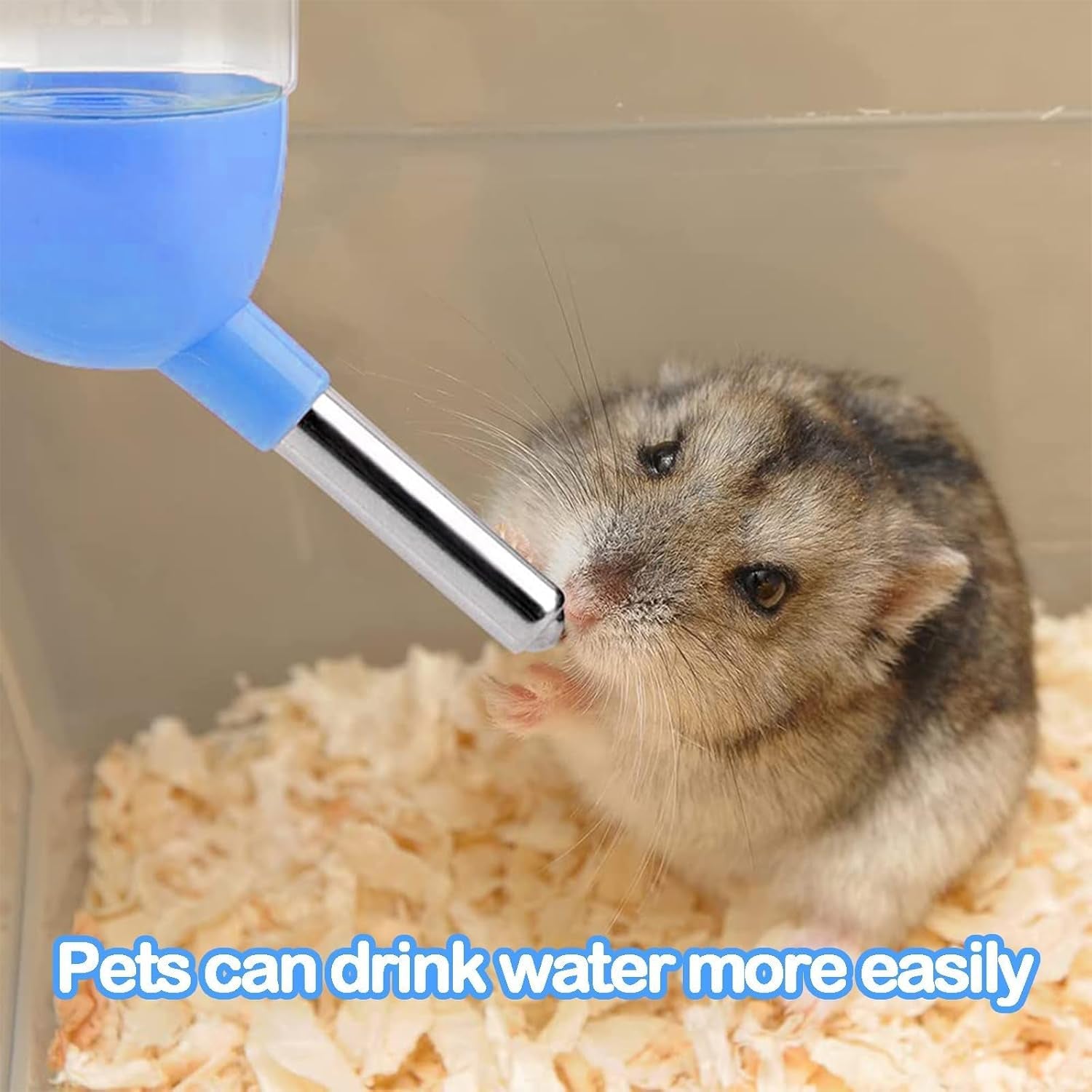 125 ml Hamster Water Bottle with Wooden Holder