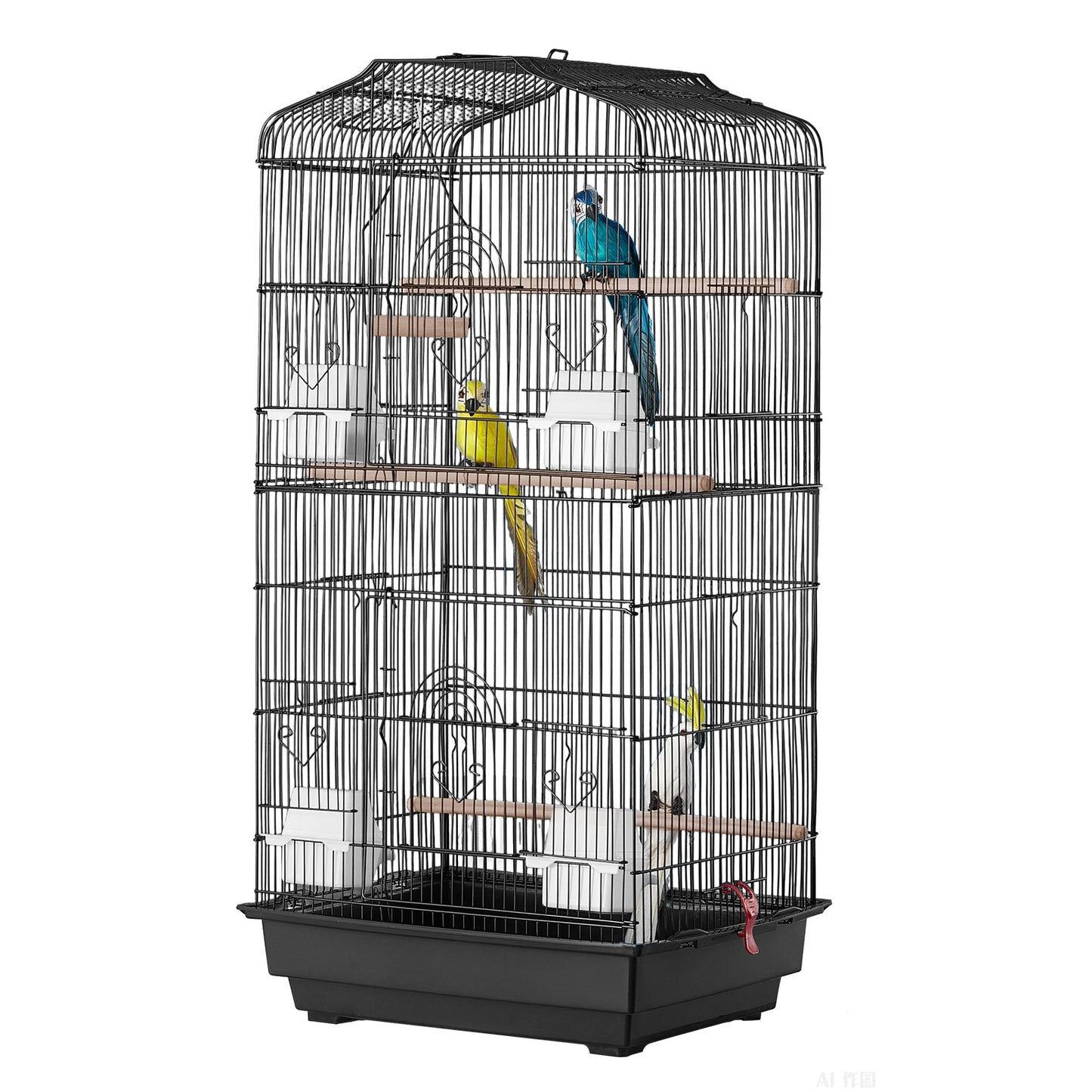 Black Bird Cage for Budgies