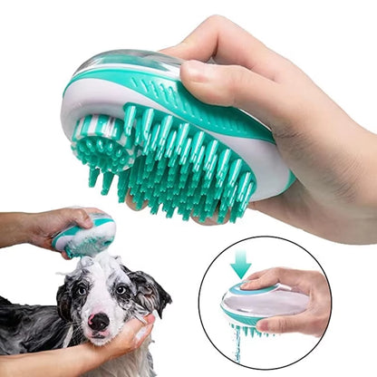 2-in-1 Bath Brush for Dogs and Cats