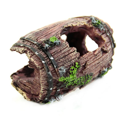 Resin Barrel Cave Aquarium Ornament