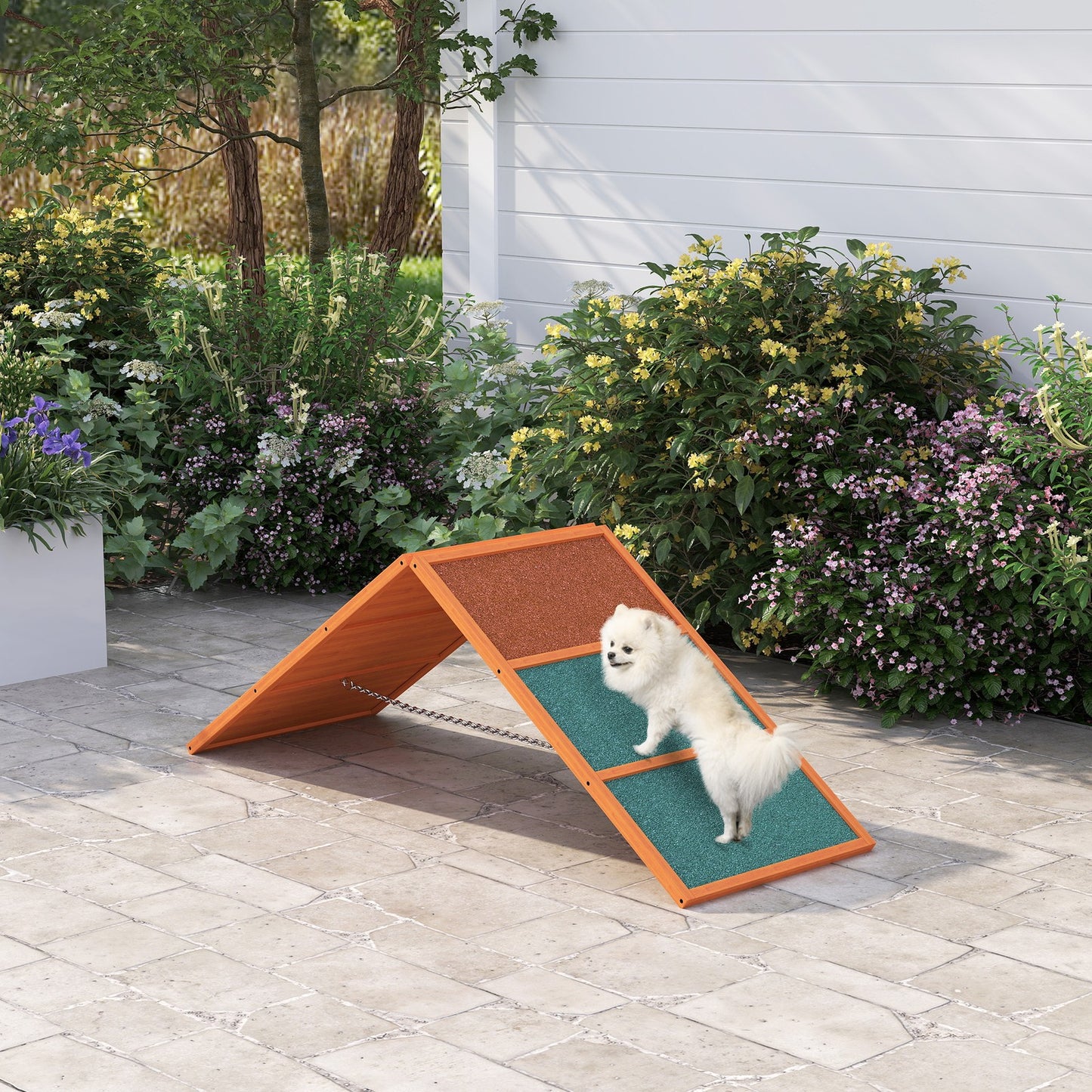 Adjustable Dog Agility A-Frame Ramp