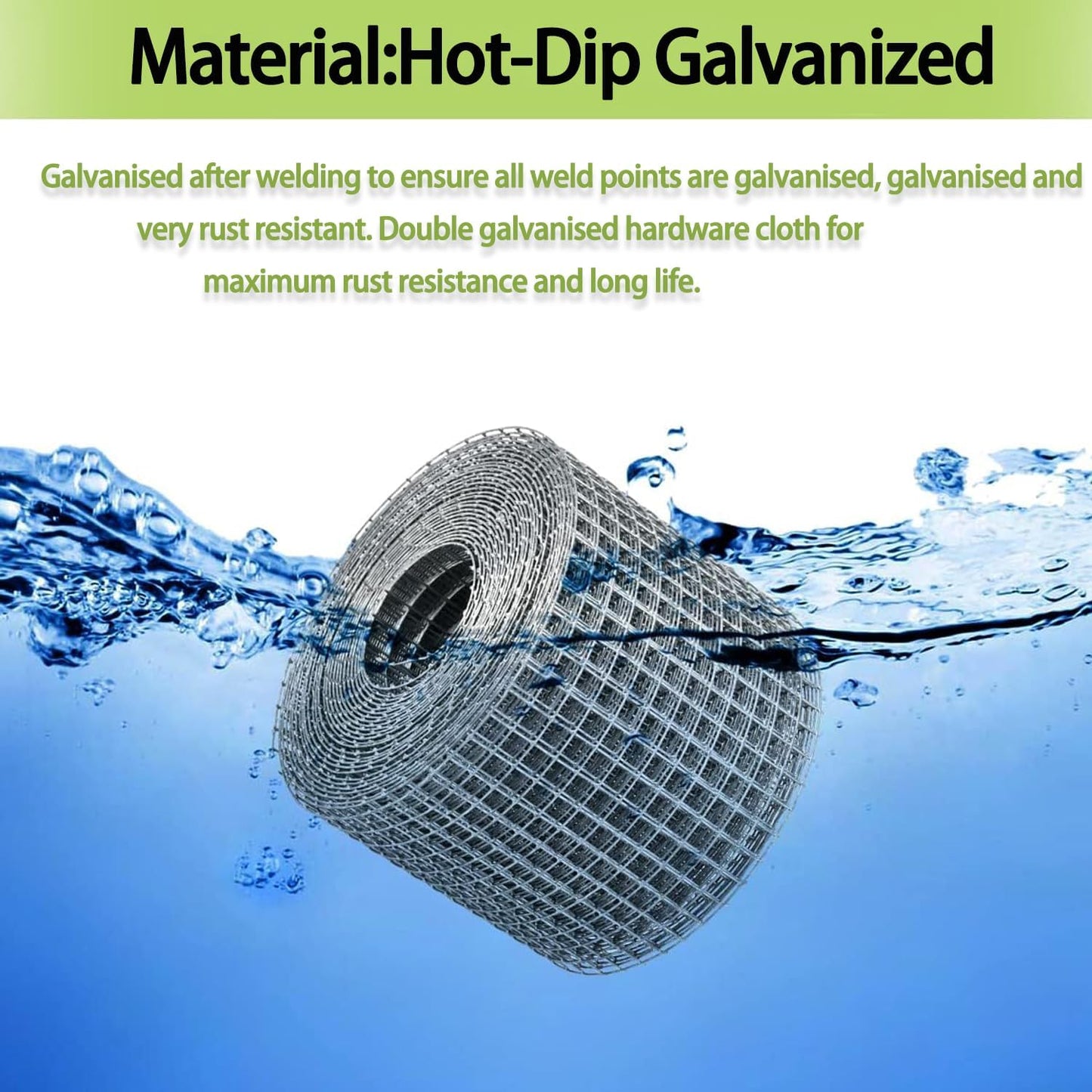 Galvanized Wire Mesh Roll for Cages and DIY